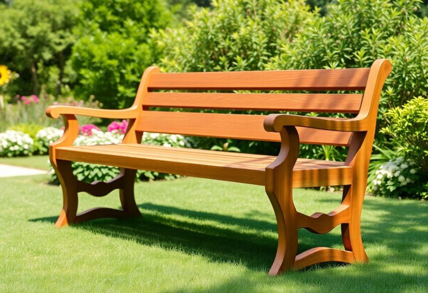 Des bancs de jardin en bois en promotion chez lignesetbois.com