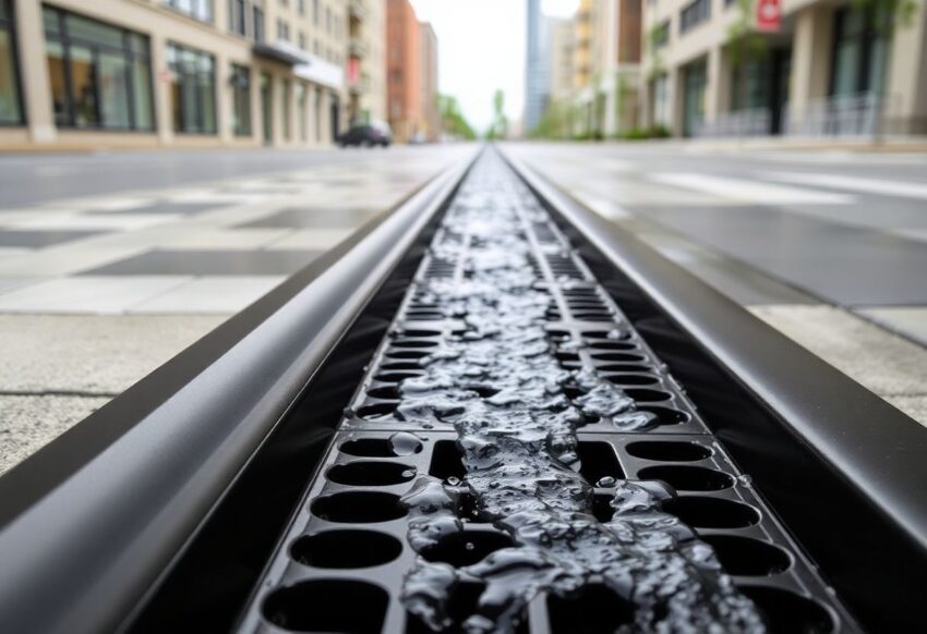 L’évacuation des eaux de pluie avec les grilles de caniveaux « Freestyle » d’ACO